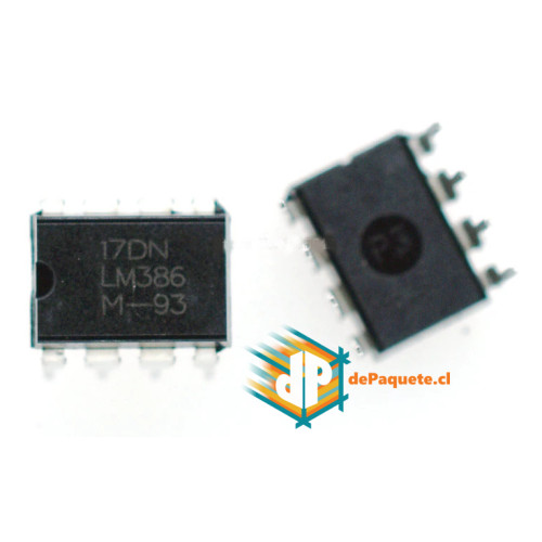 Amplificador LM386 DIP8